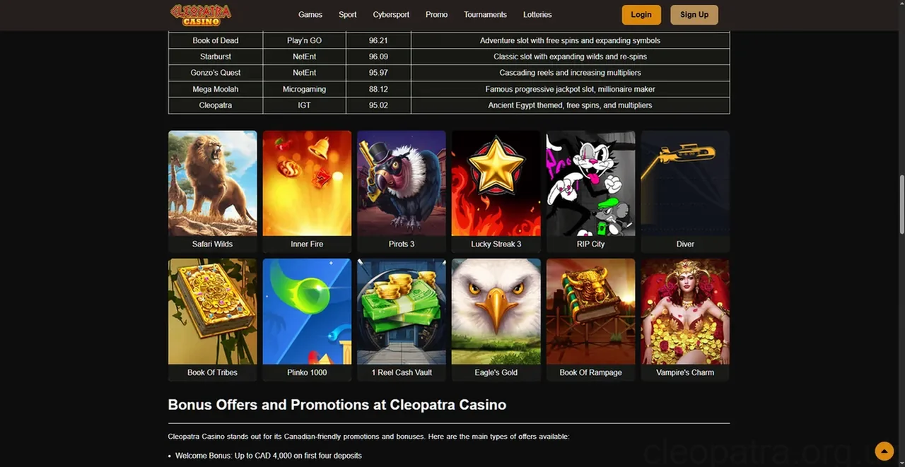 Cleopatra Casino Casino